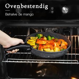 Ollas y Sartenes de Alta Calidad con Asas Desmontables, Cerámica Negra Antiadherente, Juego de Utensilios de Cocina de Aluminio Forjado - Product Image 6