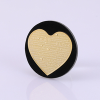 Pièce de monnaie personnalisée en or et argent « Je t'aime » en forme de cœur, roses éternelles pour la Saint-Valentin, mariage, cadeau de mariage, pièce de monnaie en métal