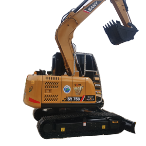Excavadora Mini Usada al por Mayor Sany SY75C de 7.5 Toneladas |   Para Granja y Jardín |   Envío Global de Alta Gama - Product Image 1