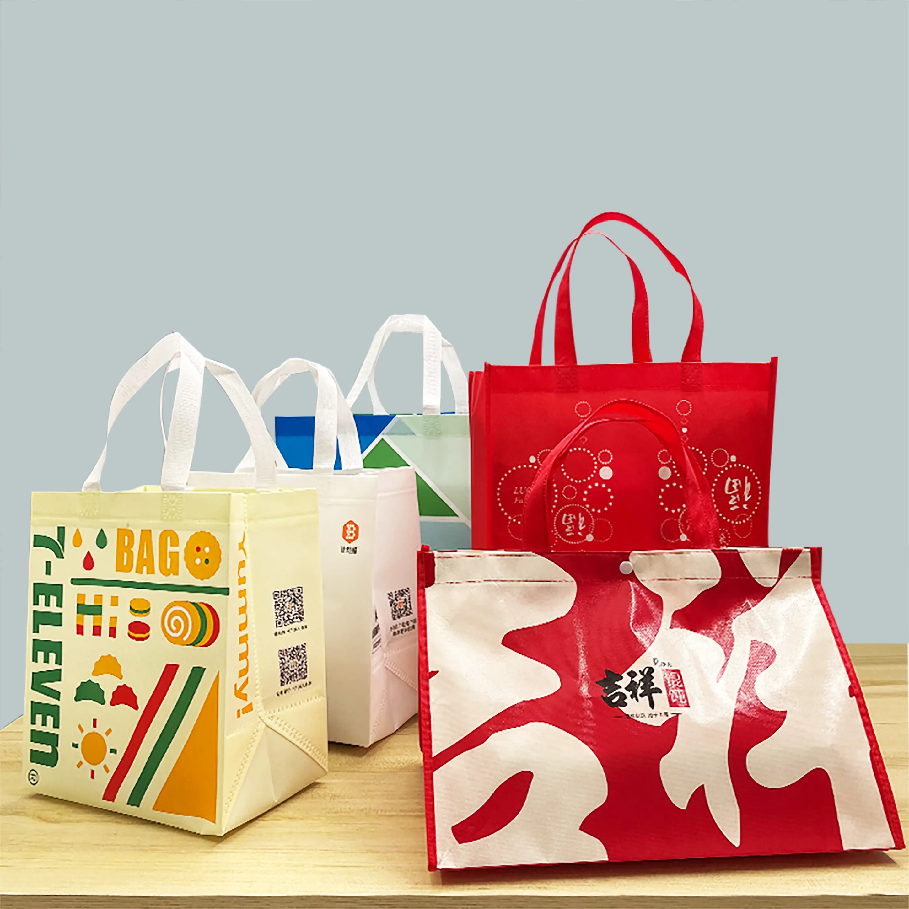 Custom laminated eco bags non-woven shopping tote bag non-woven case garment fabric bags