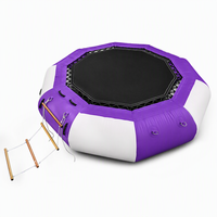 Trampoline aquatique gonflable multifonctionnel, plateforme flottante pour jeux aquatiques en groupe ou en famille