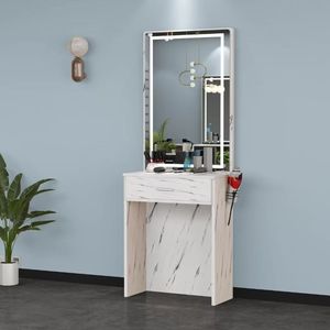 Mueble de Salón con Espejo, Mesa de Maquillaje, Espejo de Diseño Moderno, Tablero de Partículas, Muebles Comerciales para Salón de Belleza - Product Image 2