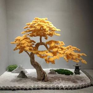 Árbol Artificial de <span class=keywords><strong>Pino</strong></span> y Ciprés de Fibra de Vidrio Personalizado, Simulación Japonesa, Resistente a los Rayos UV, Duradero, Plantas Artificiales para Exteriores - Product Image 1