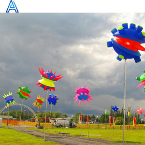 Fiore gonfiabile quadrato della decorazione della via per lo spazio esterno alieno gonfiabile UFO strange flower - Product Image 1