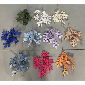 Artisanat Ingénieux, Feuilles de Thé Artificielles, Branche de Fleur en Soie de 30cm à 100cm, Décoration de Mariage - Product Image 2
