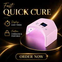 Lampe à ongles UV LED sans fil rechargeable professionnelle 48W, nouvelle conception, portable, pour usage domestique, séchage rapide du vernis gel, machine à sécher les ongles