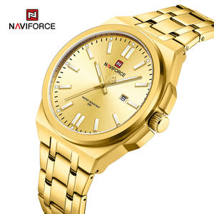 Reloj de Pulsera NAVIFORCE 9226 <span class=keywords><strong>GGG</strong></span> Dorado con Esfera Grande de Acero Inoxidable y Cuarzo para Hombre, Resistente al Agua, Venta al por Mayor de Fábrica, Reloj Masculino Económico - Product Image 1