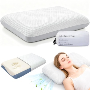 Oreiller de sommeil en mousse à mémoire de forme à rebond lent, réglable, personnalisé, de haute qualité, à 3 ou 4 couches, pour le cou - Product Image 1