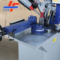 Scie à ruban semi-automatique horizontale de 9'' pour la découpe des métaux avec arc pivotant, moteur de 1,1 kW, tension 220 V/380 V pour le travail des métaux, scie à onglet
