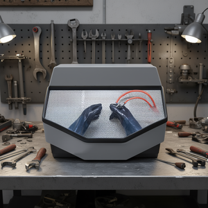 Fervi <b>Bench</b> Top Parts Washer 24 In Pneumatic Cleaning Station For Industrial Use - Product Image 3