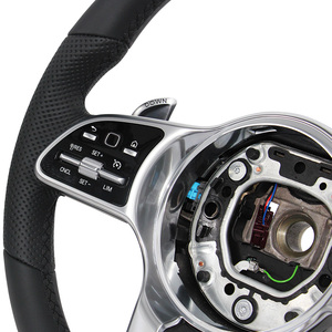 <span class=keywords><strong>Volant</strong></span> en cuir véritable zc-801-p7-f pour Mercedes-Benz <span class=keywords><strong>A</strong></span> <span class=keywords><strong>180</strong></span> <span class=keywords><strong>CDI</strong></span> [176.000] 2012-2013 - Product Image 4