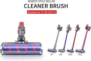 Brosse à rouleaux souple pour tête de sol compatible avec les aspirateurs <span class=keywords><strong>Dyson</strong></span> V7 <span class=keywords><strong>V8</strong></span> V10 V11 V15 Pièces de rechange Tête de moteur rotative - Product Image 6