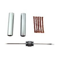 Kit de Reparación de Neumáticos de Bicicleta sin Cámara con Herramienta de Parche de Aleación de Aluminio para Neumáticos de MTB y Carretera, 36g, Ligero