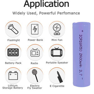 Batterie Rechargeable lithium-Ion 18650, <span class=keywords><strong>2600mah</strong></span>, 3.7v, pour ordinateurs portables, rechargeables, pour remplacer un ordinateur portable mort, vente en gros - Product Image 5