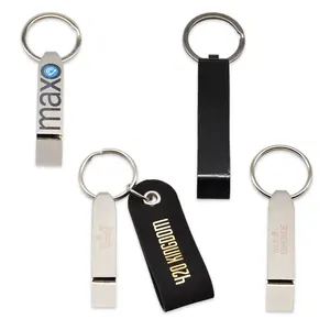 Custom Shape Metal Crafts Bottle Opener Keychain Anime Enamel Metal Ring For Keychain