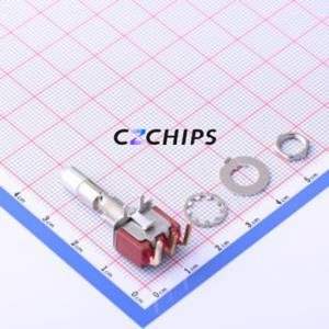 7103K2ABE Toggle Switch Through hole Component (THT) Switch Single Pole Double Throw 20V 20V Cylindrical Knob - Product Image 1