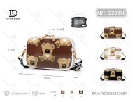 Women's <b>Square</b> Hard Shell Bag With Cartoon Printing Removable Strap Daily Use Microfiber Synthetic Leather - Product Image 1