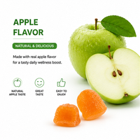 Gummies de Vinaigre de Cidre de Pomme à Marque Blanche OEM, Extrait de Grenade, Vitamine B12, Gummies ACV 5% Acide Acétique