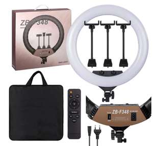Lampe annulaire à LED avec trépied/lampe circulaire ZB-F488 lampe annulaire 22 pouces <span class=keywords><strong>56</strong></span> <span class=keywords><strong>cm</strong></span>/3 supports/télécommande/housse de sac - Product Image 1