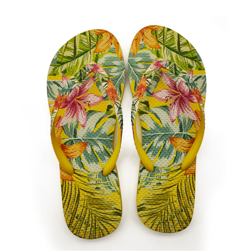 Customized Sublimation Printing Blank PE PVC Flip Flops Slippers for Women