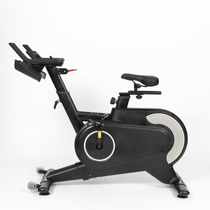 <span class=keywords><strong>Vélo</strong></span> d'exercice à cadre en acier à résistance magnétique avec écran d'ordinateur, volant d'inertie de 6 kg, siège et guidon réglables, utilisation à domicile - Product Image 4