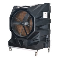 Ventilateur évaporatif portable de refroidissement d'air industriel robuste 750W SAA CE, climatiseur d'air de pièce, télécommande, réservoir d'eau de 200L
