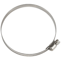 Collier de serrage réglable en acier inoxydable galvanisé perforé de 8 mm de largeur, style américain, pour tuyau automobile