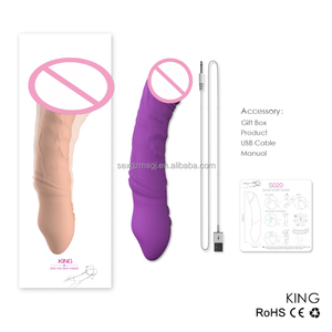 <span class=keywords><strong>Vibrator</strong></span> Titik G Silikon Aman Alat Simulasi Dildo Berputar untuk Masturbasi Wanita dan Seks Pasangan - Product Image 5