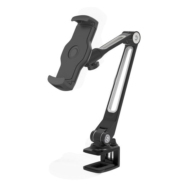 Flexible Adjustable Clamp Chuck Tablet Cellphone Holder Phone Stand Clamp Mount Holder for Desk Table