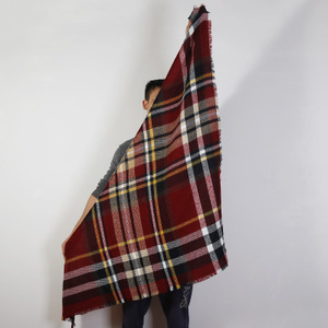 Women's Winter Polyester Classic Plaid Scarf <strong>Warm</strong> Soft Chunky Long Multifunction Blanket <strong>Wrap</strong> <strong>Shawl</strong> - Product Image 6