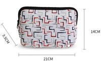 Petite pochette de maquillage en néoprène pour femmes, Design personnalisé imprimé, trousse de toilette imperméable, pochette portefeuille, quantité minimale de commande