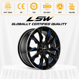 ล้อแม็กซ์ LS8080 แบบหลายก้าน ขนาด 5.5x18 ET35 PCD114.3 สีดำเงาขอบขัดเงา ผลิตจากชิ้นเดียว สำหรับรถยนต์นั่งส่วนบุคคล - Product Image 3