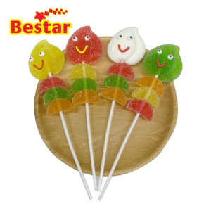 ลูกอมรูปผลไม้หลากหลายรสลูกกวาดรูปการ์ตูนยิ้มได้ปรับแต่งได้ - Product Image 3