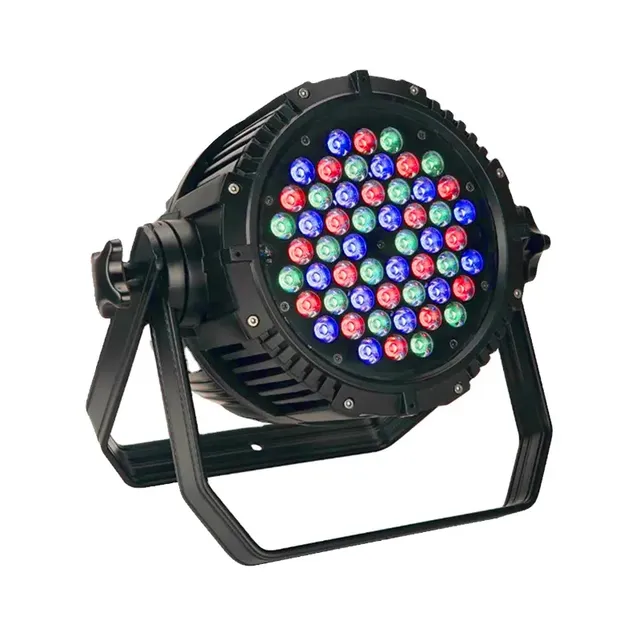 54pcs*3W RGBW Waterproof Flat Par Light Nightclub DJ Lights Disco Wash DMX512 Factory Price Stage Lights Hot Selling New Style
