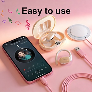 หูฟังไร้สาย TWS สำหรับเล่นกีฬา กันน้ำ IPX6 แบตเตอรี่ใช้งานได้ยาวนาน บลูทูธ <span class=keywords><strong>6</strong></span>.0 สำหรับวิ่งและปั่นจักรยาน - Product Image 1