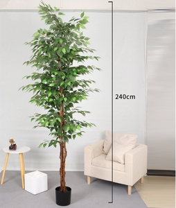 240cm cao nhân tạo ficus cây PE topiary trang trí trong nồi cây xanh cỏ cho nhà vườn 210cm và 90cm Kích thước - Product Image 4