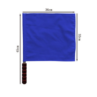 Drapeau d'arbitre de football Hannuo populaire, imperméable, détachable, rouge et jaune, pour les arbitres de touche