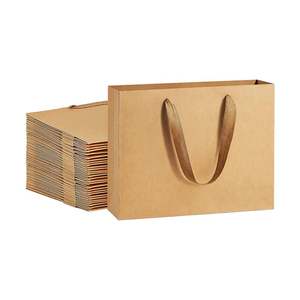 Sacchetti di carta personalizzati ecologici e asettici con Logo bianco e nero Design rettangolare <span class=keywords><strong>per</strong></span> negozio di abbigliamento <span class=keywords><strong>per</strong></span> scarpe confezione regalo - Product Image 3