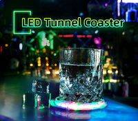 Poids activé multicolore conception personnalisée fournitures de fête LED caboteur bouteille lumières petites lumières LED barre boisson tapis bouteille lumières