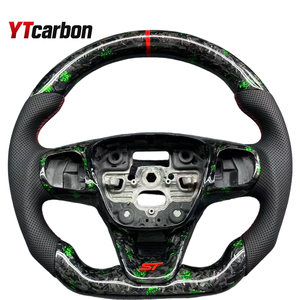 Volante Deportivo de Fibra de Carbono Personalizado YTcarbon Racing, Modificado para Focus MK4 MK8 <span class=keywords><strong>Fiesta</strong></span> <span class=keywords><strong>ST</strong></span> MK7 MK7.5 2009-2017 - Product Image 6