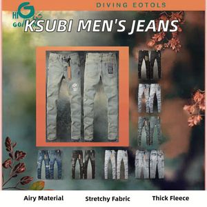 Jeans de Diseñador para Hombre, Marca Original, Tejidos Elásticos, Color <span class=keywords><strong>Oscuro</strong></span> Desgastado, Estilo Desgarrado, para Invierno, Últimos Modelos - Product Image 2