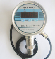 Accurate 0.5% F.S Digital Display Pressure Gauge IP65 Rated 304 Stainless Steel Battery Operated 5 Digital LCD Transmitter