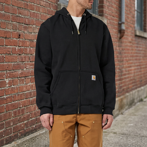 Men's Brown Zip Up <b>Hoodie</b> <b>Sherpa</b> <b>Lined</b> Hooded Sweatshirt Regular Fit Casual Jacket - Product Image 5