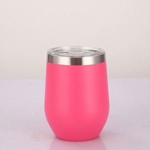 Powder Coat Anti-Slip Exterior Design Wine Tumbler 350Ml Anniversary Gift Present for <b>Hot</b> <b>Cold</b> Beverages ASM09 - Product Image 6