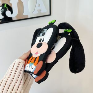 Nouveau chiot élégant en Silicone 3D avec des oreilles de bouton antichoc accessoires de téléphone portable étui de couverture pour <span class=keywords><strong>iPhone</strong></span> <span class=keywords><strong>12</strong></span> 13 14 15 16 Pro Max - Product Image 5