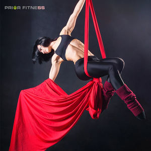 Soie aérienne 9 yards 8 mètres rouge, équipement de soie aérienne à élasticité moyenne - Product Image 1