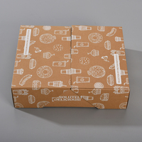 Boîte en papier kraft écologique personnalisable, idéale pour la restauration, emballage alimentaire pour pique-nique