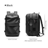 Sac à dos de voyage extensible à compression sous vide de qualité supérieure, sac à dos pour ordinateur portable imperméable avec serrure TSA