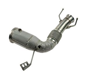Pour <span class=keywords><strong>MINI</strong></span> <span class=keywords><strong>Cooper</strong></span> F56 2.0T, <span class=keywords><strong>catalyseur</strong></span> EU5 200 cellules, downpipe haute performance en acier inoxydable 304 avec bouclier thermique |   Vente directe d'usine - Product Image 1