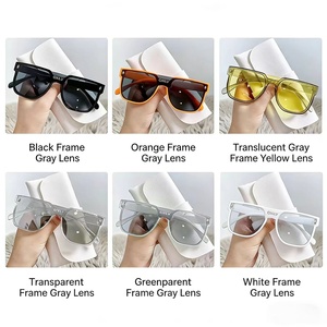 Occhiali da sole per bambini alla moda, stile street per <span class=keywords><strong>ragazzi</strong></span> e ragazze, montatura grande, occhiali monopezzo, occhiali da sole HD con protezione UV per neonati - Product Image 6